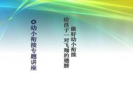 幼兒園幼小銜接講座教研課給孩子一對飛翔的翅膀PPT課件