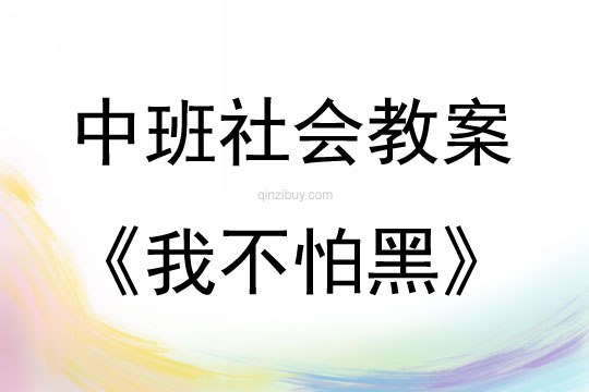 中班社會活動我不怕黑教案反思