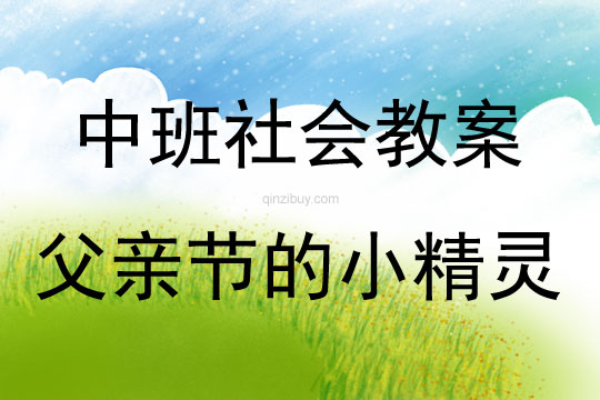 中班社會活動父親節的小精靈教案反思