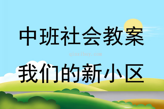 中班社會活動我們的新小區教案反思