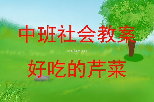 中班社會好吃的芹菜教案反思