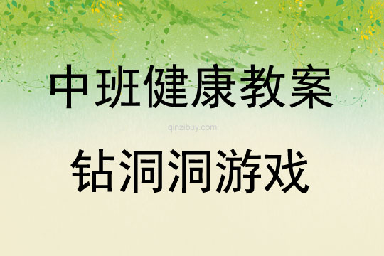 中班健康活動鉆洞洞游戲教案反思