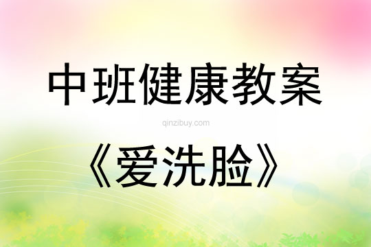 中班健康活動愛洗臉教案反思