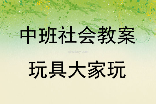 中班社會(huì)活動(dòng)教案：玩具大家玩教案(附教學(xué)反思)