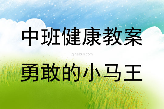 中班健康活動勇敢的小馬王教案反思