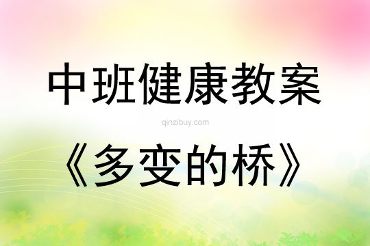 中班健康活動多變的橋教案反思