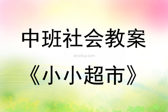 中班社會小小超市教案反思