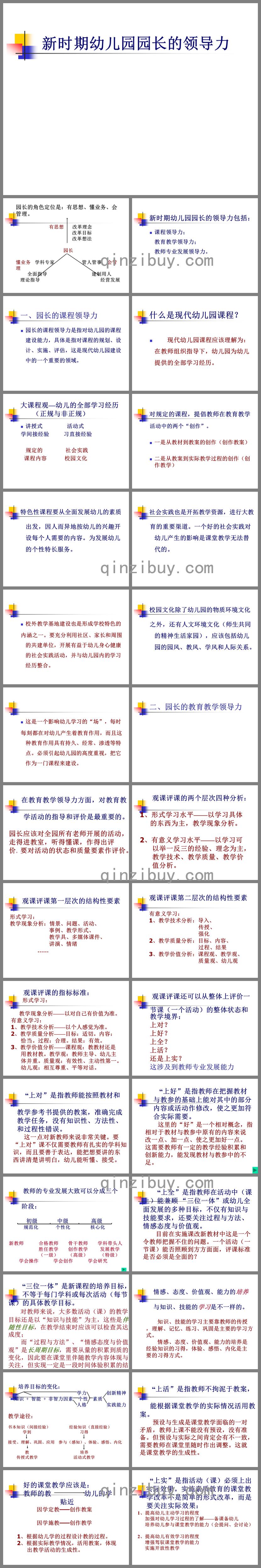 園長的課程領導力PPT課件