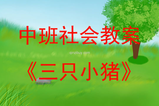 中班社會活動教案：《三只小豬》教案(附教學反思)