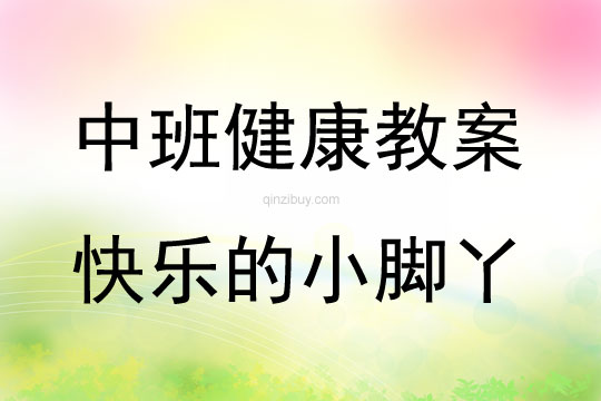 中班健康活動快樂的小腳丫教案反思