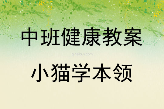 中班健康活動小貓學本領教案反思