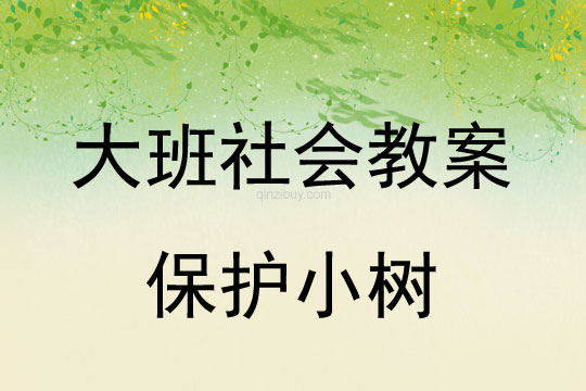 大班社會教案：保護小樹大班社會教案：保護小樹