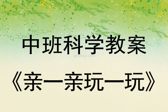 幼兒園中班科學教案：親一親 玩一玩中班科學教案：親一親玩一玩