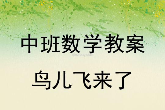幼兒園中班數學教案：鳥兒飛來了中班數學教案：鳥兒飛來了