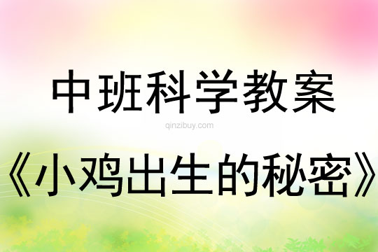 中班科學教案：小雞出生的秘密中班科學教案：小雞出生的秘密