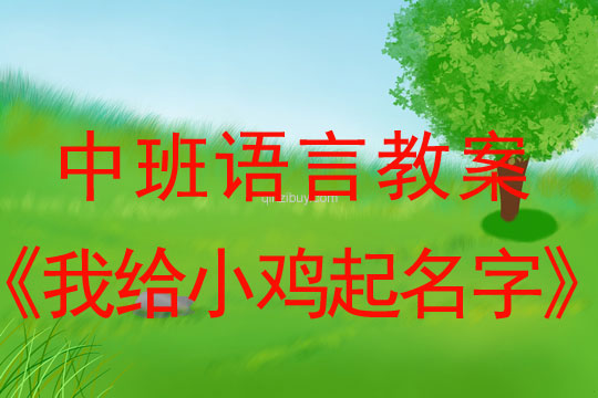 幼兒園中班語言教案：我給小雞起名字中班語言教案：我給小雞起名字