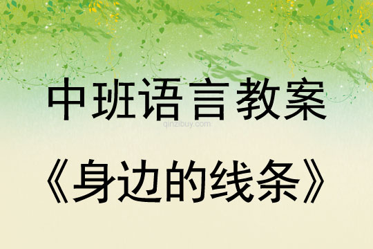 中班語言教案：身邊的線條中班語言教案：身邊的線條
