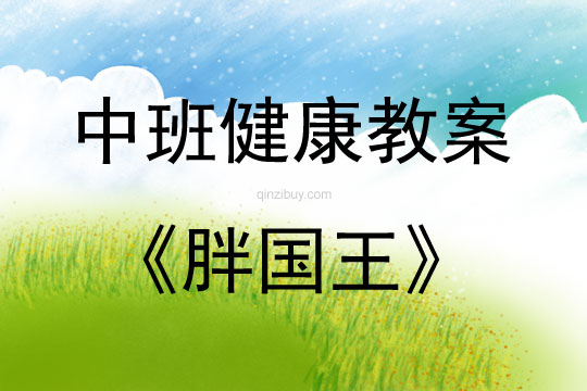 中班健康胖國(guó)王教案反思