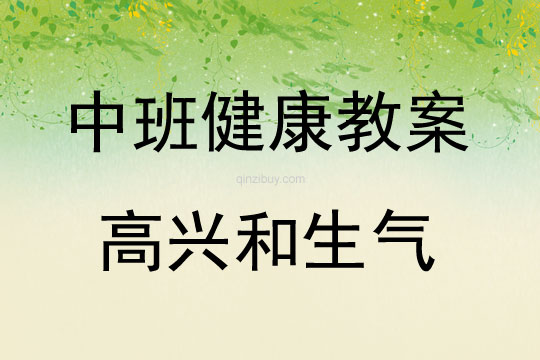 中班健康活動教案：高興和生氣教案(附教學反思)