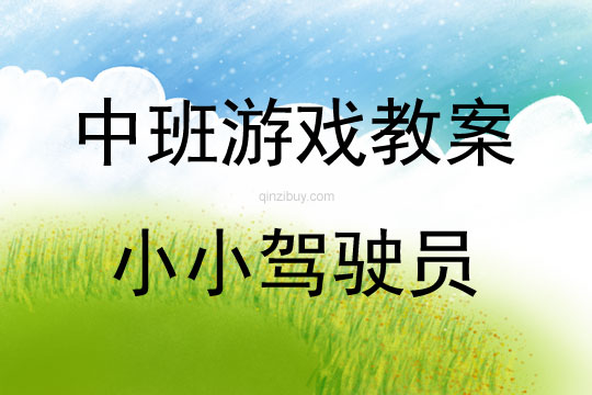 中班游戲活動(dòng)教案：小小駕駛員教案(附教學(xué)反思)