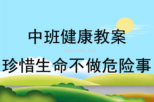 中班健康珍惜生命不做危險事教案