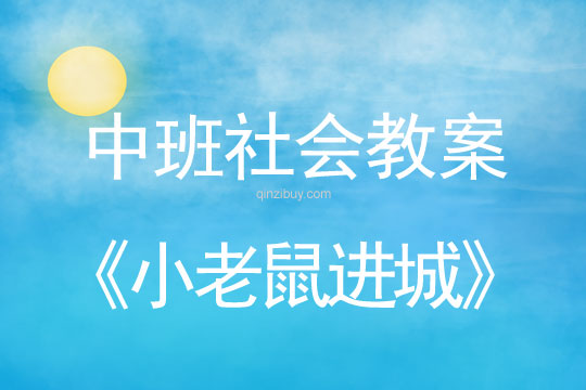 中班社會優質課：小老鼠進城中班社會優質課：小老鼠進城