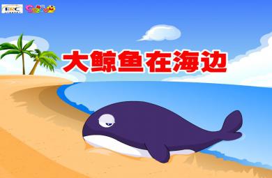 幼兒園大班故事大鯨魚在海邊FLASH課件動畫