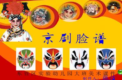幼兒園大班美術(shù)京劇臉譜FLASH課件動(dòng)畫