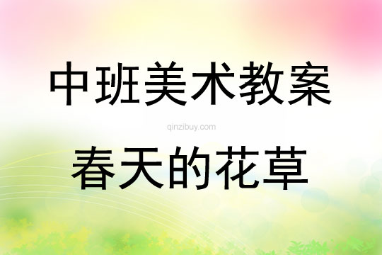 中班美術(shù)活動春天的花草教案反思