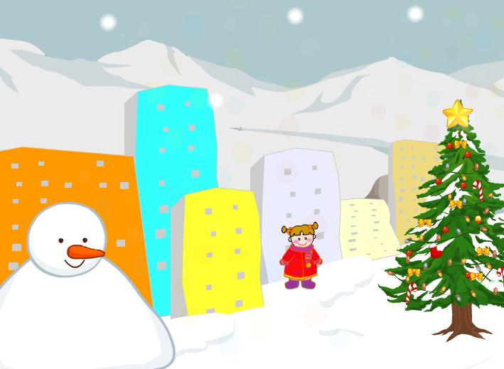 幼兒園兒歌新年好FLASH課件動畫