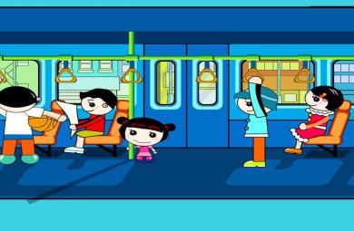 幼兒園兒歌公共汽車FLASH課件動畫
