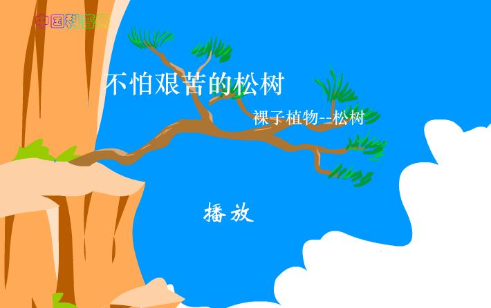 幼兒園科學(xué)不怕艱苦的松樹FLASH課件動(dòng)畫