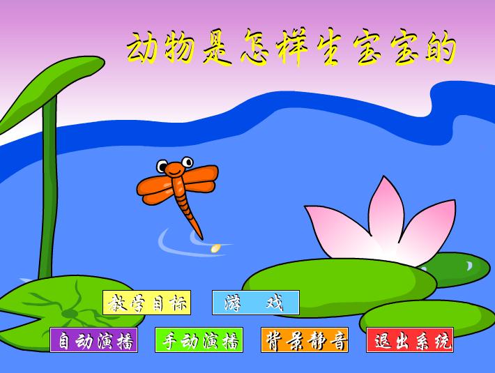 幼兒園科學教育小動物是怎么生寶寶的FLASH課件動畫