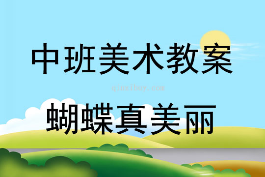 中班美術(shù)蝴蝶真美麗教案反思
