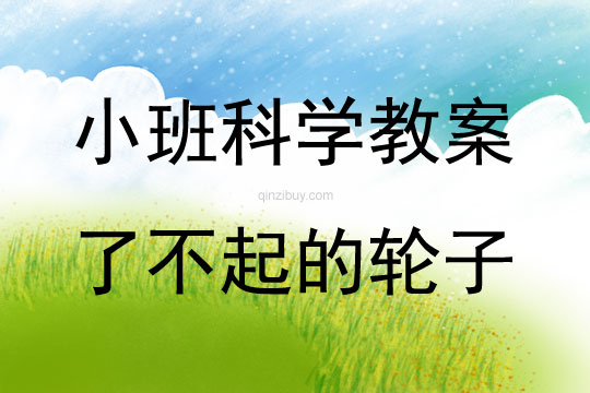小班科學(xué)了不起的輪子教案反思