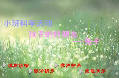 幼兒園小班科學(xué)孩子的好朋友-兔子FLASH課件動畫
