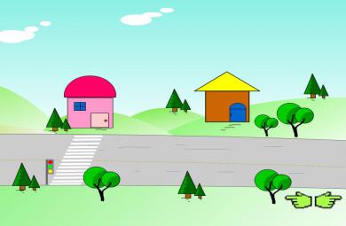 幼兒園小班數(shù)學熱鬧的公路FLASH課件動畫