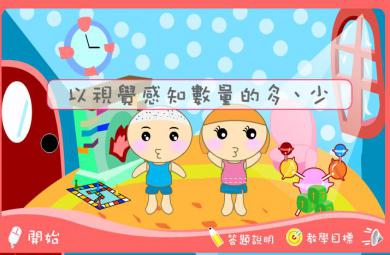 幼兒園小班數(shù)學(xué)以視覺感知數(shù)量的多、少FLASH課件動畫
