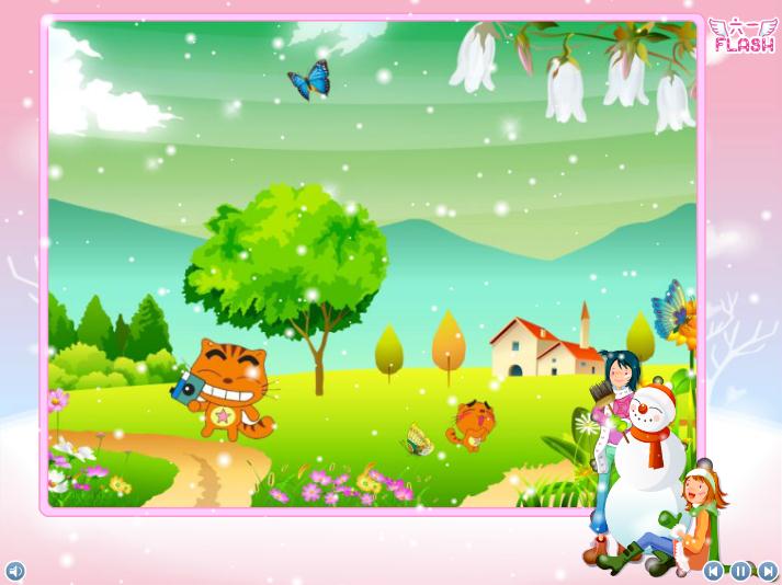 幼兒園音樂大貓小貓FLASH課件動畫