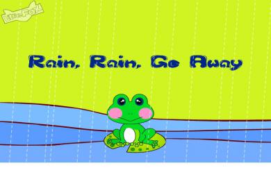 幼兒園音樂雨呀雨呀快走開FLASH課件動畫