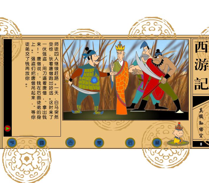 幼兒園真假孫悟空故事FLASH課件動畫