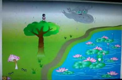 幼兒園中班語言動物的雨傘FLASH課件動畫