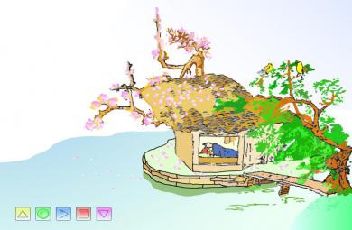 幼兒園中班語言春曉FLASH課件動畫