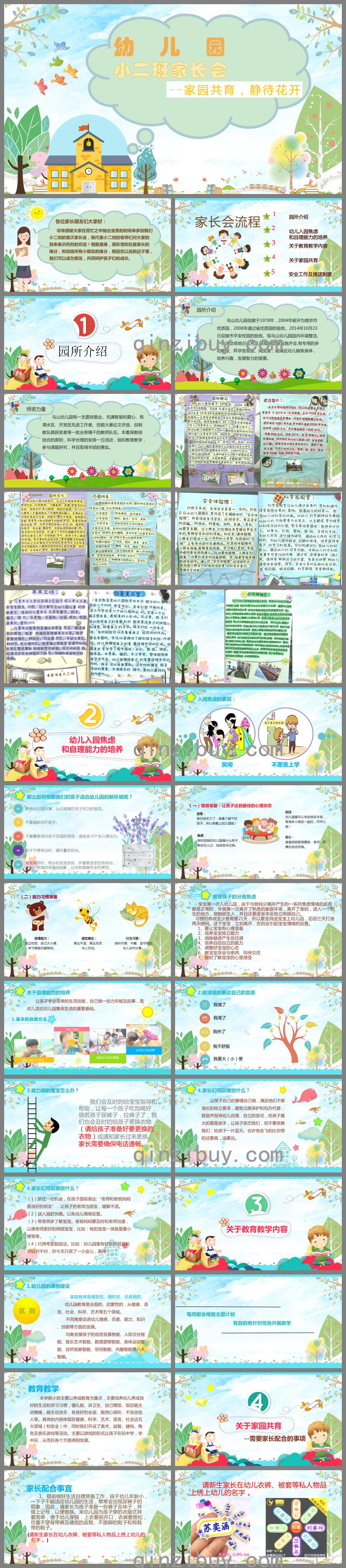 幼兒園小班新生家長會PPT課件