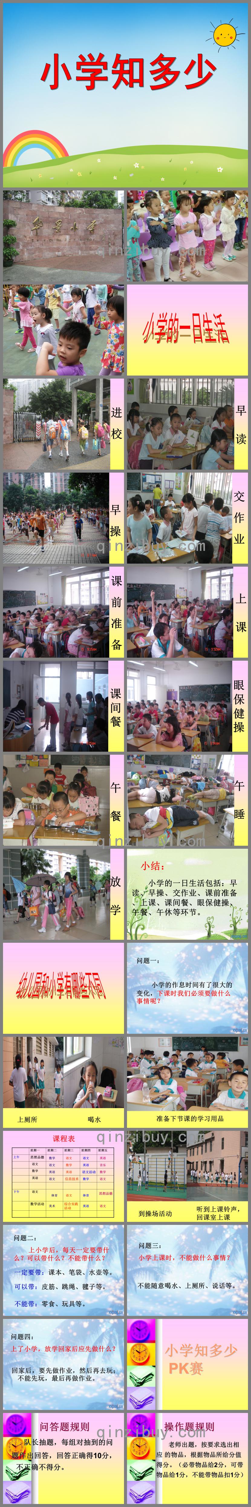 大班綜合小學知多少PPT課件