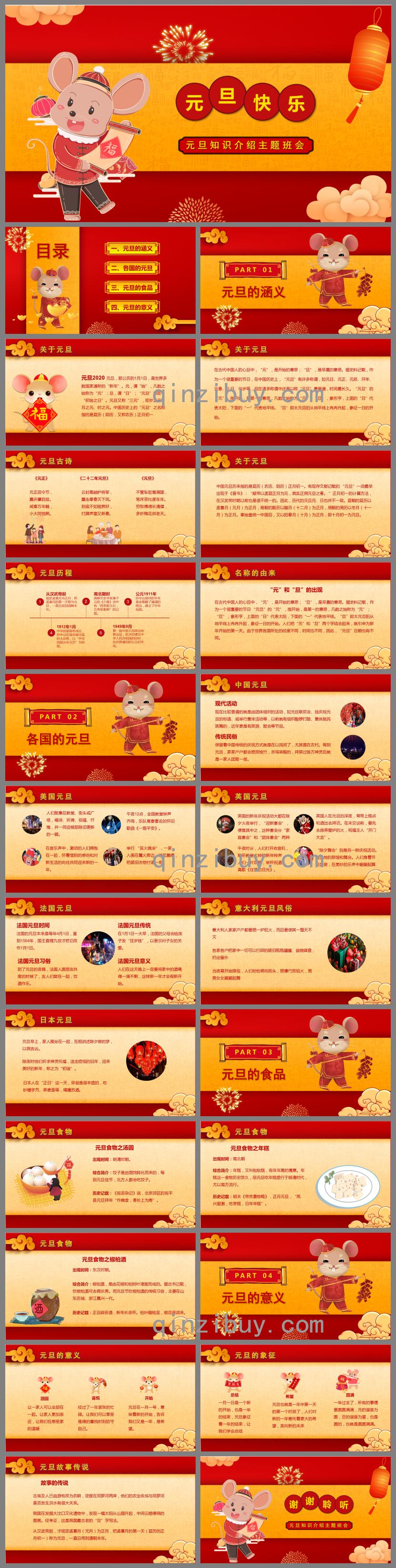 大班元旦知識(shí)介紹主題班會(huì)PPT課件
