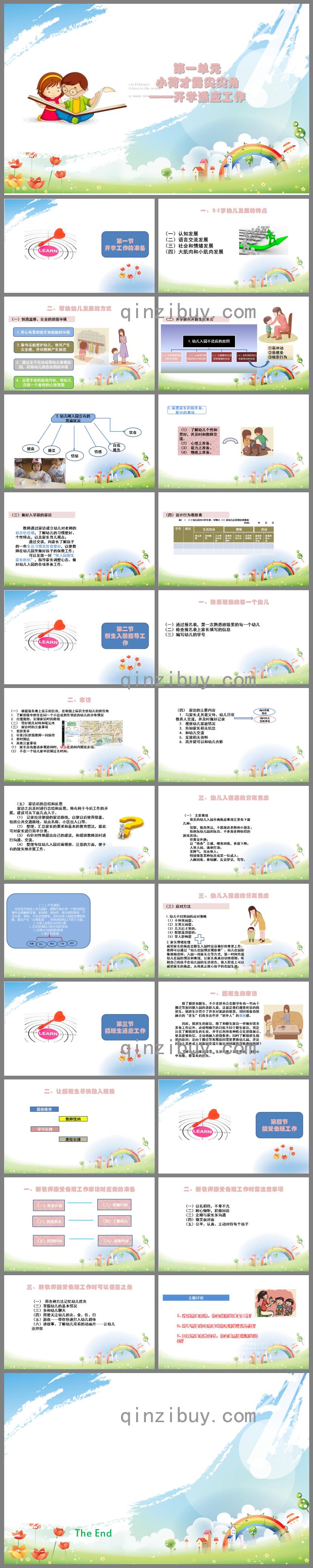 幼兒園班級管理 第一單元 開學適應工作PPT課件