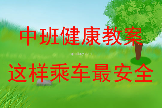 中班健康活動設計這樣乘車最安全教案反思