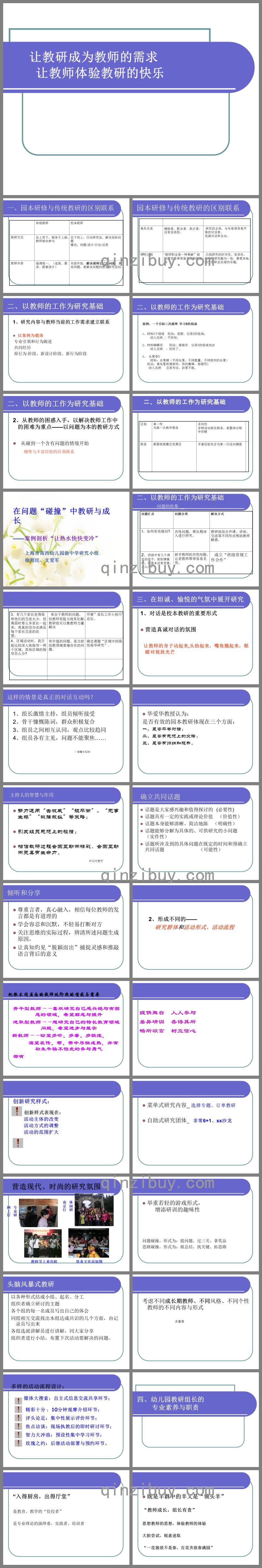 讓教研成為教師的需求幼兒園講座PPT課件