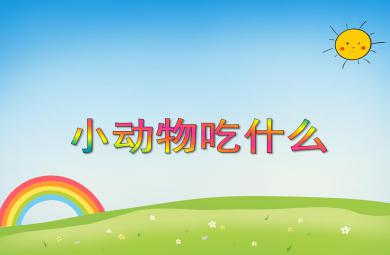 小班科學(xué)小動(dòng)物吃什么PPT課件
